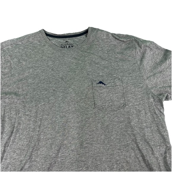 Tommy Bahama Relax T-Shirt XL Gray Pima Cotton Crew Neck Causal Tee Peru Men's - Picture 1 of 5